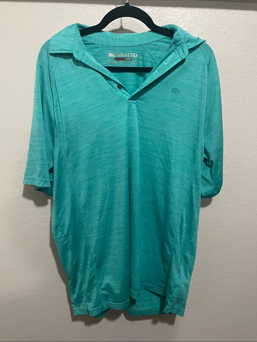 Ariat Short-Sleeve Polo in Turquoise